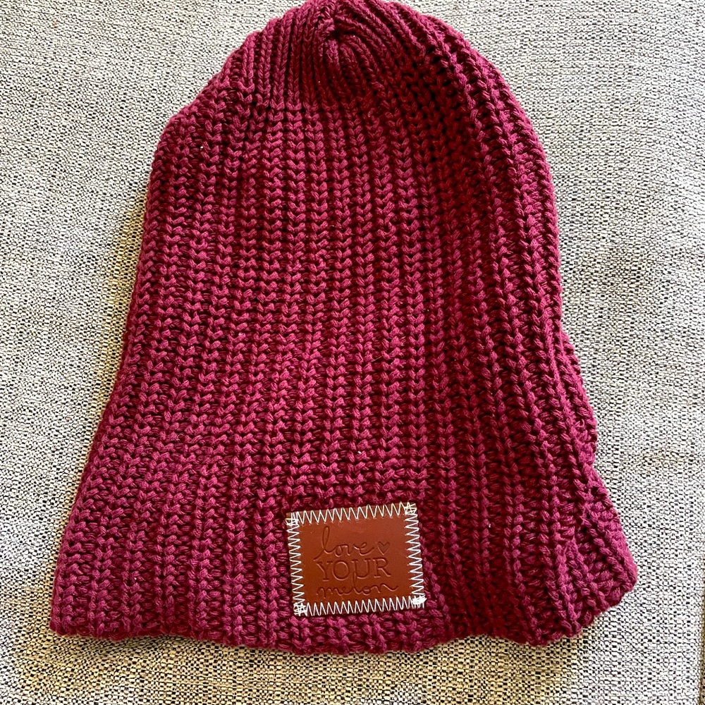 Love Your Melon Burgundy beanie